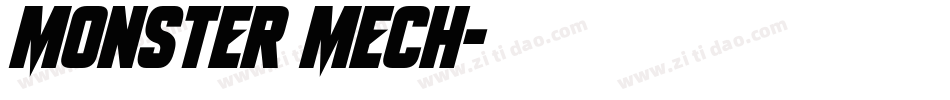 Monster Mech字体转换